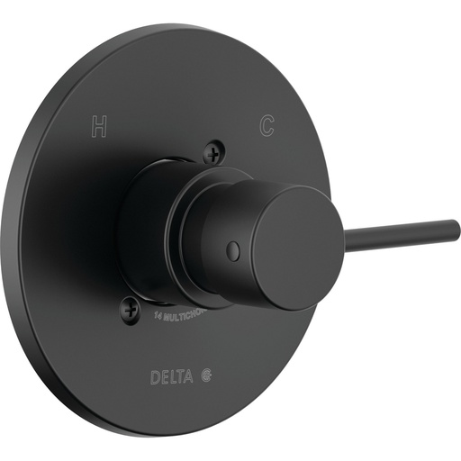 [DEL-T14059-BL-PP] Delta T14059-BL-PP Modern Monitor 14 Series Valve Only Trim Matte Black