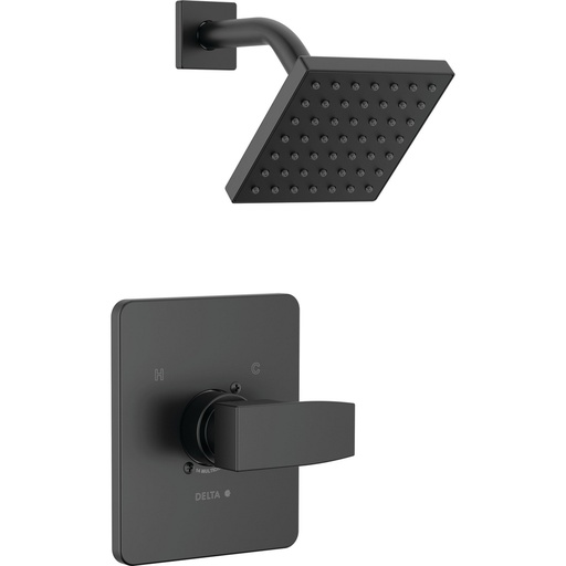 [DEL-T14267-BL-PP] Delta T14267-BL-PP Modern Monitor 14 Series Shower Trim Matte Black