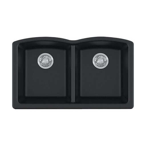 [FRA-ELG120ONY-CA] Franke ELG120ONY-CA Ellipse Granite Undermount Double Sink Onyx