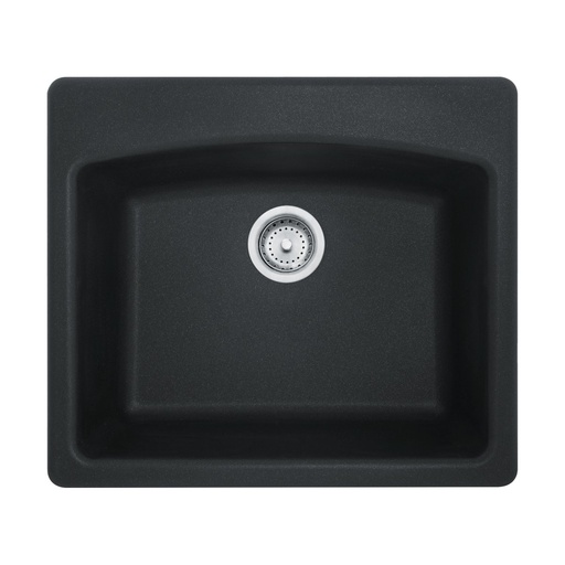 [FRA-ESOX25229-1-CA] Franke ESOX25229-1-CA Ellipse Granite Dual Mount Single Sink Onyx