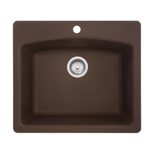 [FRA-ESDB25229-1-CA] Franke ESDB25229-1-CA Ellipse Granite Dual Mount Single Kitchen Sink Mocha
