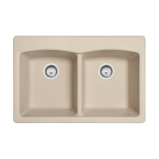 [FRA-EDCH33229-1-CA] Franke EDCH33229-1-CA Ellipse Granite Dual Mount Double Sink Champagne