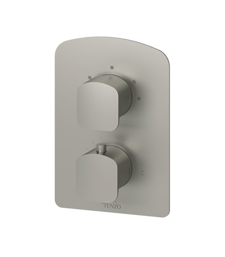 [TEN-DET33-BN] Tenzo DET33-BN Delano T-Box Valve 3 Functions Thermo Brushed Nickel Finish