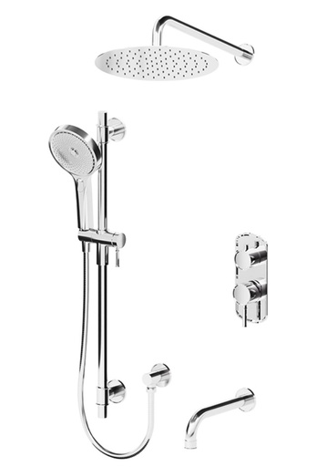 [TEN-ALYPB33-501125-CR] Tenzo ALYPB33-501125-CR Alyss T-Box Kit 3 Functions Pres Bal Chrome Finish