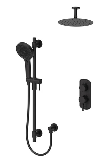 [TEN-ALYPB33-511315-MB] Tenzo ALYPB33-511315-MB Alyss T-Box Kit 3 Functions Pres Bal Matte Black Finish