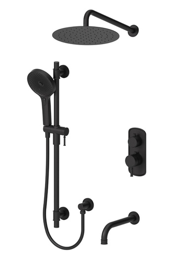 [TEN-ALYT33-501125-MB] Tenzo ALYT33-501125-MB Alyss T-Box Kit 3 Functions Thermo Matte Black Finish