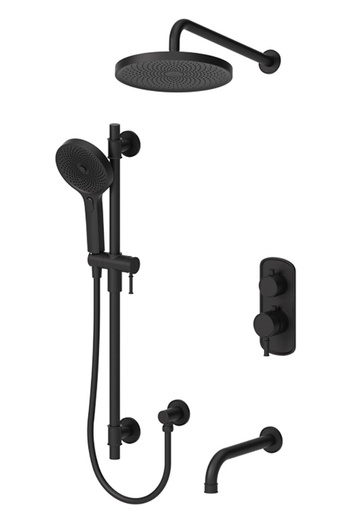 [TEN-ALYT33-501145-MB] Tenzo ALYT33-501145-MB Alyss T-Box Kit 3 Functions Thermo Matte Black Finish
