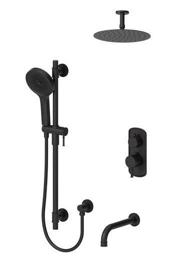 [TEN-ALYT33-511315-MB] Tenzo ALYT33-511315-MB Alyss T-Box Kit 3 Functions Thermo Matte Black Finish