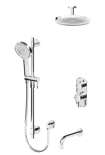 [TEN-ALYT33-511345-CR] Tenzo ALYT33-511345-CR Alyss T-Box Kit 3 Functions Thermo Chrome Finish