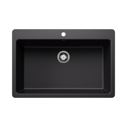 [BLA-403597] Blanco 403597 Liven 33 Super Single Silgranit Sink Coal Black