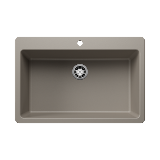 [BLA-403630] Blanco 403630 Liven 33 Super Single Silgranit Sink Truffle