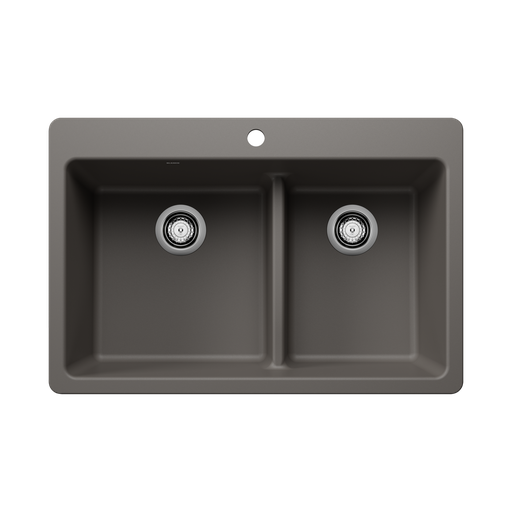 [BLA-403648] Blanco 403648 Liven 33 1.75 Low Divide Silgranit Sink Volcano Gray