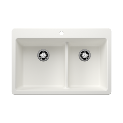 [BLA-403645] Blanco 403645 Liven 33 1.75 Low Divide Silgranit Sink White