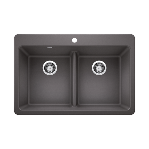 [BLA-403636] Blanco 403636 Liven 33 Equal Double Low Divide Sink Cinder