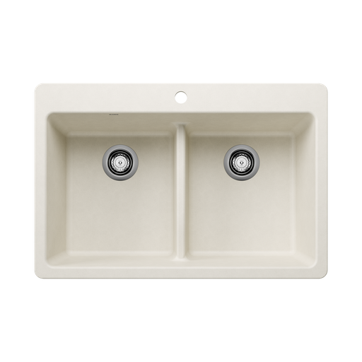 [BLA-403641] Blanco 403641 Liven 33 Equal Double Low Divide Sink Soft White