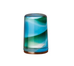 [FAN-29P9V748CN] Fantini 29P9V748CN Venezia By Venini Handle In Murano Glass Bicolor Aquamarine Green Matte Copper PVD