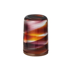 [FAN-29P9V748CM] Fantini 29P9V748CM Venezia By Venini Handle In Murano Glass Bicolor Amethyst Amber Matte Copper PVD