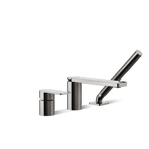 [KOH-23488-4-TT] Kohler 23488-4-TT Parallel Deck-Mount Bath Faucet With Handshower Vibrant Titanium