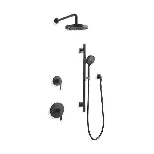 [KOH-26914-G-BL] Kohler 26914-G-BL Awaken Shower Kit 1.75 GPM Matte Black