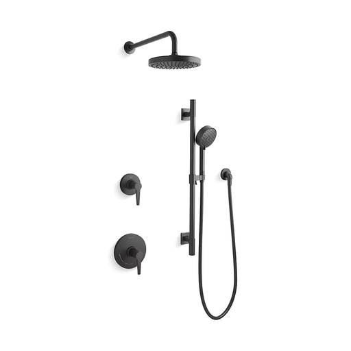 [KOH-26914-Y-BL] Kohler 26914-Y-BL Awaken Shower Kit 2.5 GPM Matte Black