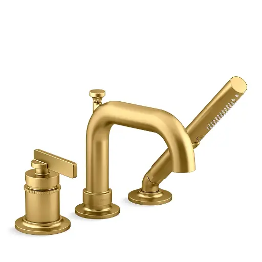 [KOH-35913-4-2MB] Kohler 35913-4-2MB Castia Deck Mount Bath Faucet With Handshower Vibrant Brushed Moderne Brass
