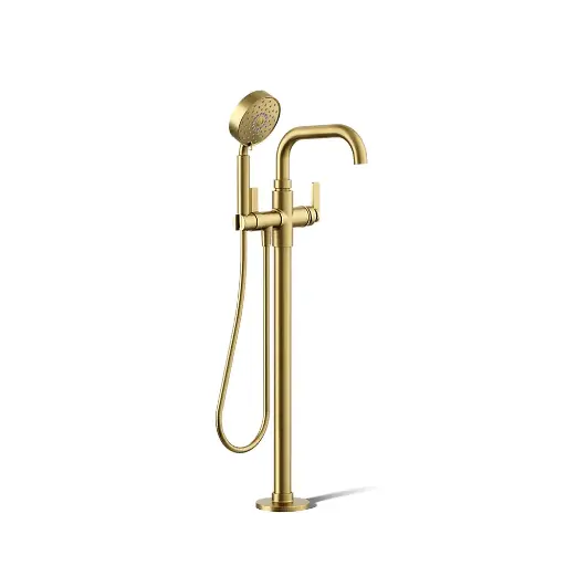 [KOH-T35924-4-2MB] Kohler T35924-4-2MB Castia Freestanding Bath Filler Vibrant Brushed Moderne Brass