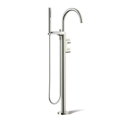 [KOH-T77984-4-SN] Kohler T77984-4-SN Components Freestanding Bath Faucet Lever Handles Vibrant Polished Nickel