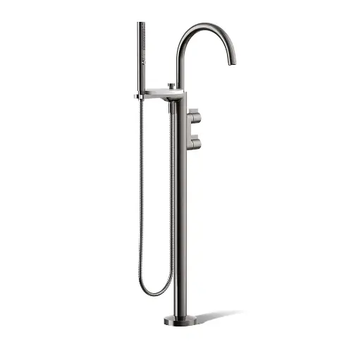 [KOH-T77984-4-TT] Kohler T77984-4-TT Components Freestanding Bath Faucet Lever Handles Vibrant Titanium