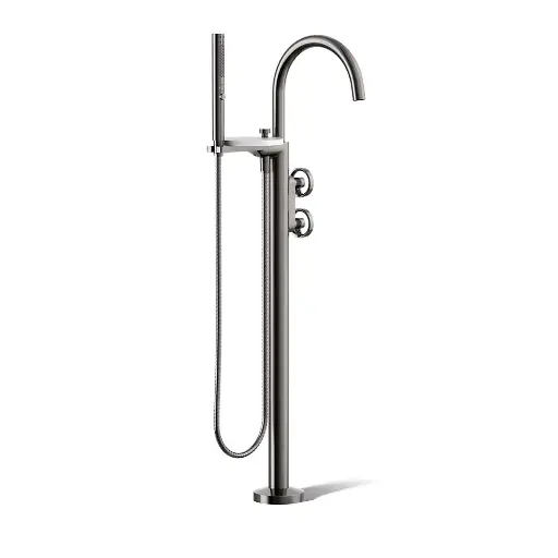 [KOH-T77984-9-TT] Kohler T77984-9-TT Components Freestanding Bath Faucet Industrial Handles Vibrant Titanium