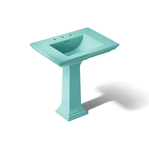 [KOH-2268-8-H15] Kohler 2268-8-H15 Memoirs 30-3/4" Rectangular Pedestal Bathroom Sink 150th Spring Green