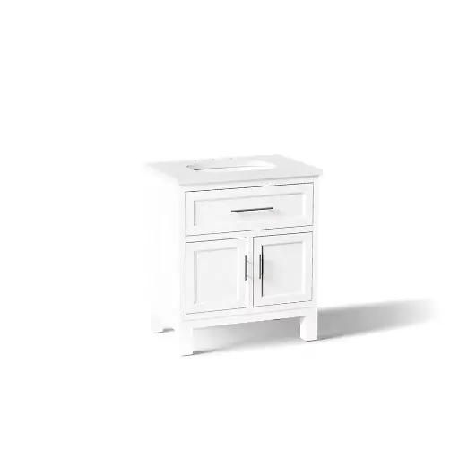 [KOH-28380-ASB-0] Kohler 28380-ASB-0 Quo 30" Vanity With Sink And Quartz Top White