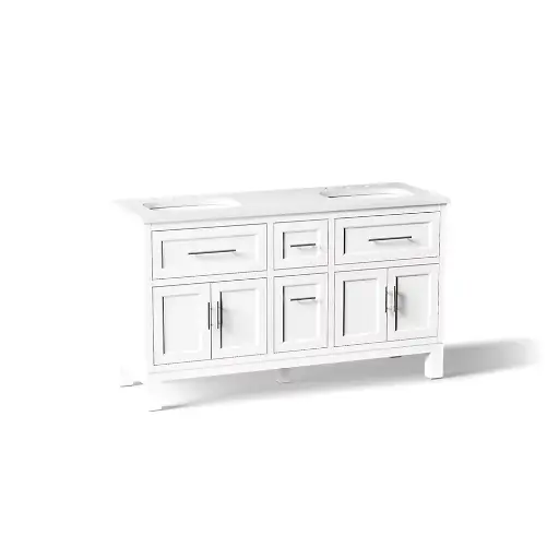 [KOH-31246-ASB-0] Kohler 31246-ASB-0 Quo 60" Bathroom Vanity Cabinet With Sink White