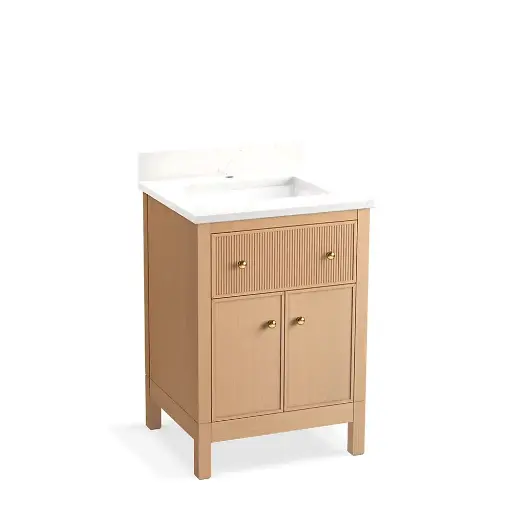 [KOH-35018-SWK] Kohler 35018-SWK Malin 24" Bathroom Vanity Cabinet With Sink White Oak
