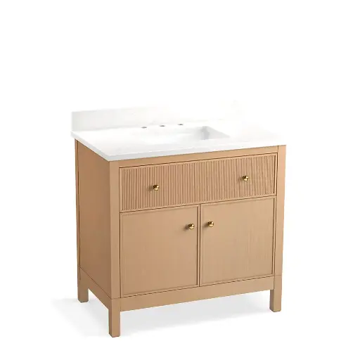 [KOH-35020-SWK] Kohler 35020-SWK Malin 36" Vanity Cabinet With Sink White Oak