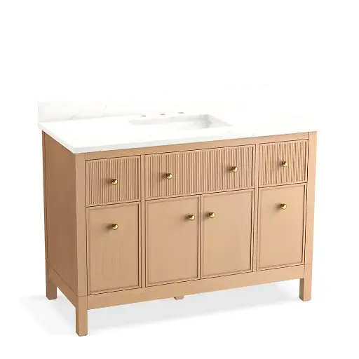[KOH-35021-SWK] Kohler 35021-SWK Malin 48" Bathroom Vanity Cabinet With Sink White Oak