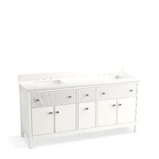 [KOH-35023-0] Kohler 35023-0 Malin 72" Bathroom Vanity Cabinet With Sink White