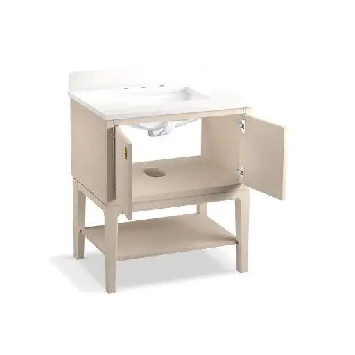 [KOH-35025-LWG] Kohler 35025-LWG Seagrove 30" Bathroom Vanity Cabinet With Sink Light Clay