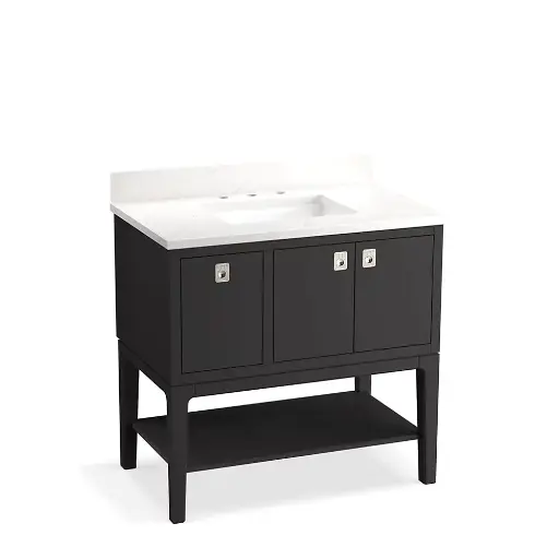 [KOH-35026-DWG] Kohler 35026-DWG Seagrove 36" Bathroom Vanity Cabinet With Sink Ferrous Grey