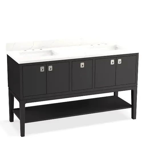 [KOH-35028-DWG] Kohler 35028-DWG Seagrove 60" Bathroom Vanity Cabinet With Sink Ferrous Grey