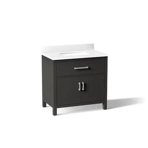 [KOH-40639-BD1-BWK] Kohler 40639-BD1-BWK Kresla 36" Bathroom Vanity Cabinet With Sink Carbon Oak