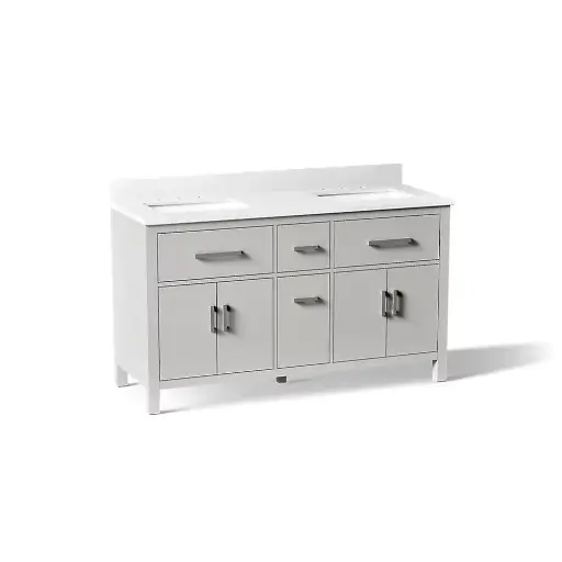 [KOH-40641-BD1-AGA] Kohler 40641-BD1-AGA Kresla 60" Bathroom Vanity Cabinet With Sink Atmos Grey