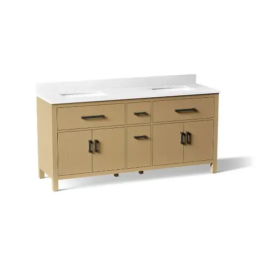 [KOH-40642-BD1-WEK] Kohler 40642-BD1-WEK Kresla 72" Bathroom Vanity Cabinet With Sink Light Oak