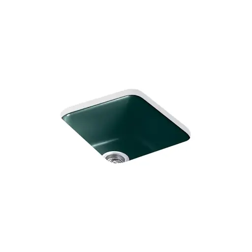 [KOH-6584-17] Kohler 6584-17 Iron Tones 17" Undermount Single Bowl Bar Sink Teal