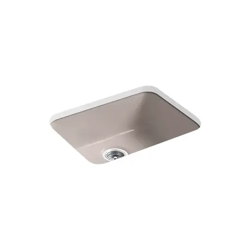[KOH-6585-TRF] Kohler 6585-TRF Iron Tones 24-1/4" Single Bowl Bar Sink Truffle