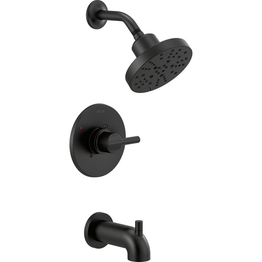 [DEL-144749-BL] Delta 144749-BL Nicoli Monitor 14 Series H2Okinetic Tub and Shower Matte Black