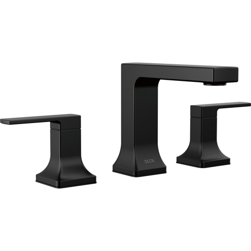 [DEL-3537LF-BLMPU] Delta 3537LF-BLMPU Two Handle Widespread Bathroom Faucet Matte Black