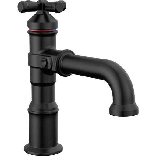 [DEL-587-BL-DST] Delta 587-BL-DST Broderick Single Handle Bathroom Faucet Matte Black