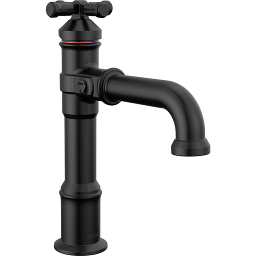 [DEL-687-BL-DST] Delta 687-BL-DST Broderick Single Handle Bathroom Faucet Matte Black