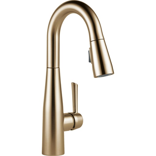 [DEL-9913-CZ-DST] Delta 9913-CZ-DST Essa Single Handle Pull-Down Bar Prep Faucet Champagne Bronze