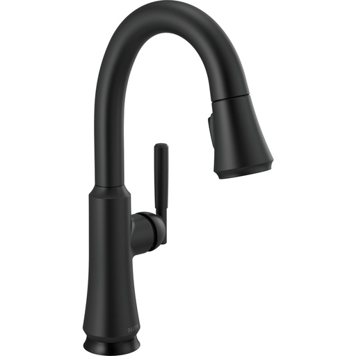 [DEL-9979TL-BL-DST] Delta 9979TL-BL-DST Coranto Pulldown Touchless Kitchen Bar Faucet Matte Black